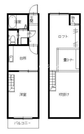 アメニティＫＯＵの物件間取画像